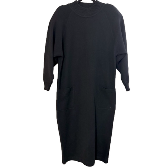 Liz Claiborne Dresses & Skirts - Vintage Liz Claiborne Long Full Length Lambswool Wool Blend Sweater Dress Medium